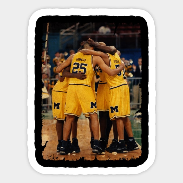 VINTAGE FAB FIVE TEAMS BASKETBALL Sticker by sodakohan